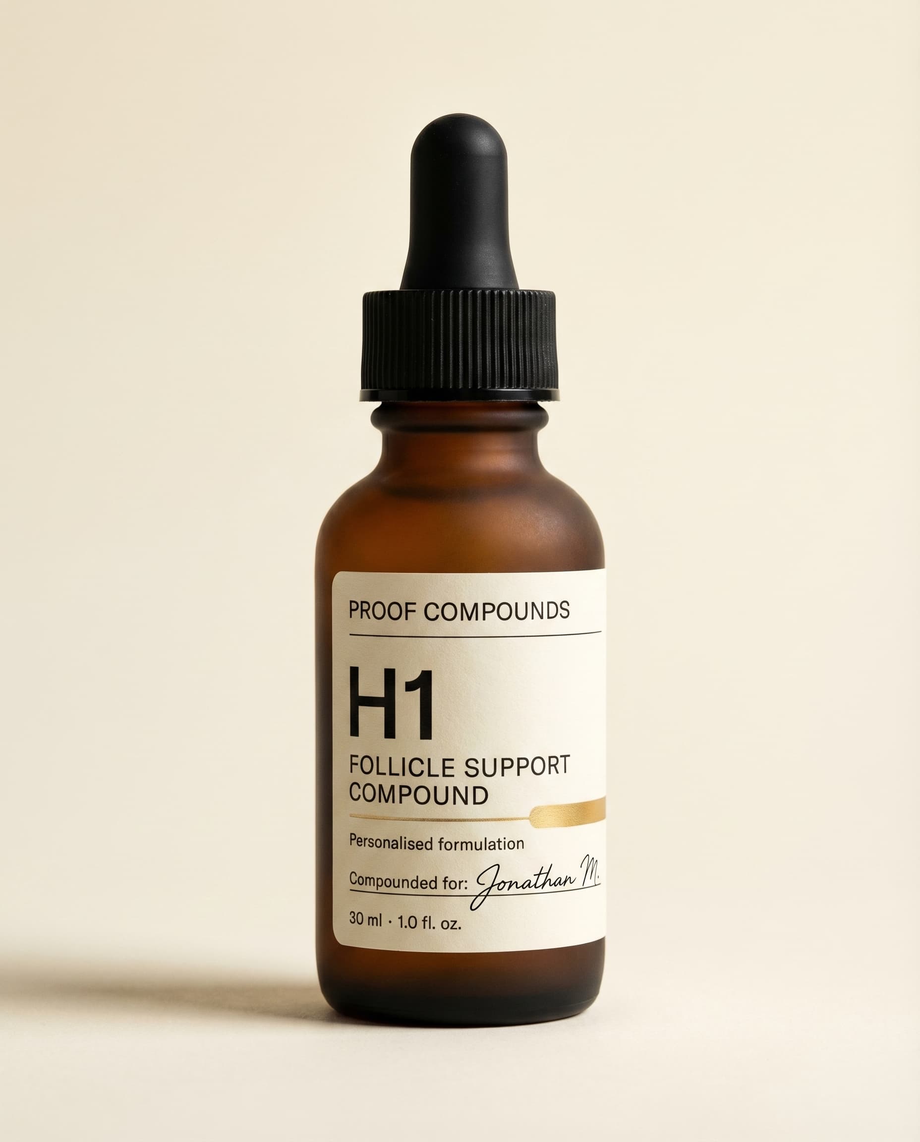 PROOF H1 — Follicle Support Compound bottle